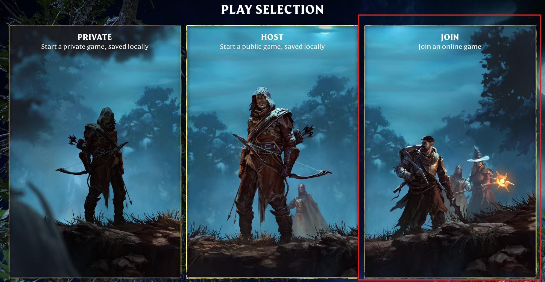 Enshrouded Join Option