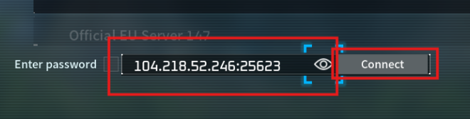 Palworld Direct Connect Address Field